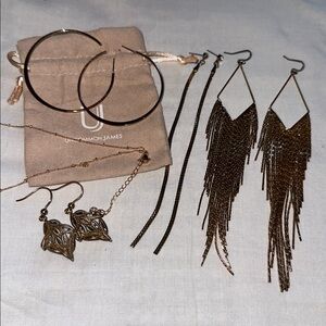 Uncommon James Gold Statement Earrings Set